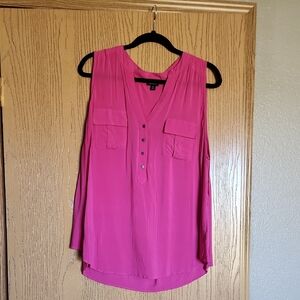Women's Pink Sleeveless Top